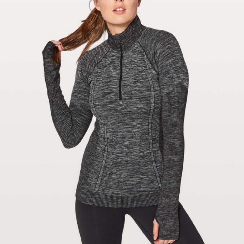 Lululemon Swiftly Wool 1/2 Zip Pullover EUC Sz 6